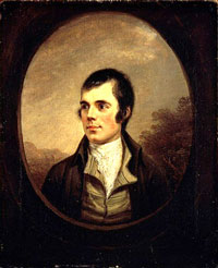 Robbie Burns - photo courtesy of the National Portrait Gallery of Scotland